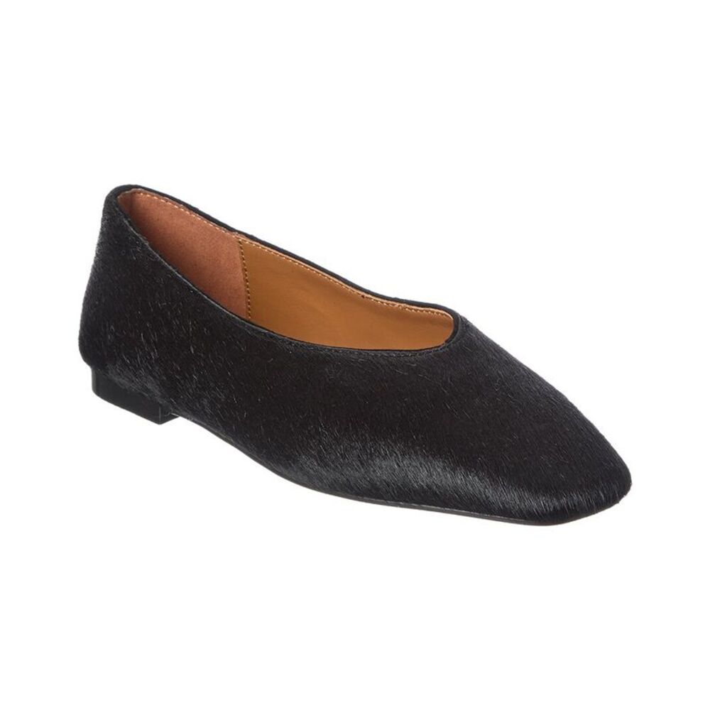 Madewell Black Haircalf Pointed Toe Flats